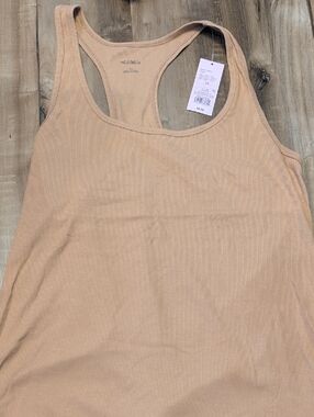 wild fable Tan Ribbed Racerback Tank Top